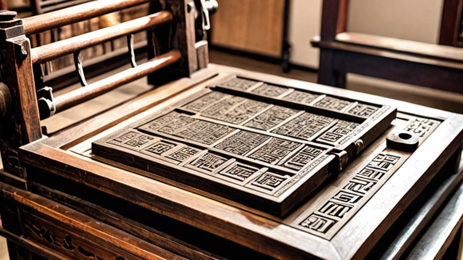 caracteres moviles de madera de imprenta china